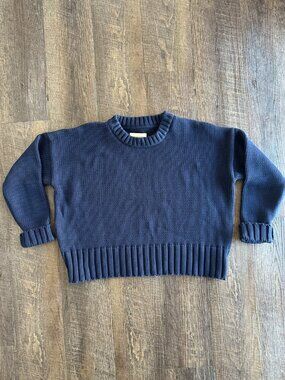 Jam Industries Hettie Navy Crewneck Sweater - Size M